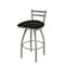 Holland Bar Stool Co 25" Low Back Swivel Counter Stool, Nickel Finish, Canter Espresso Seat 41125AN003 - alternate 1